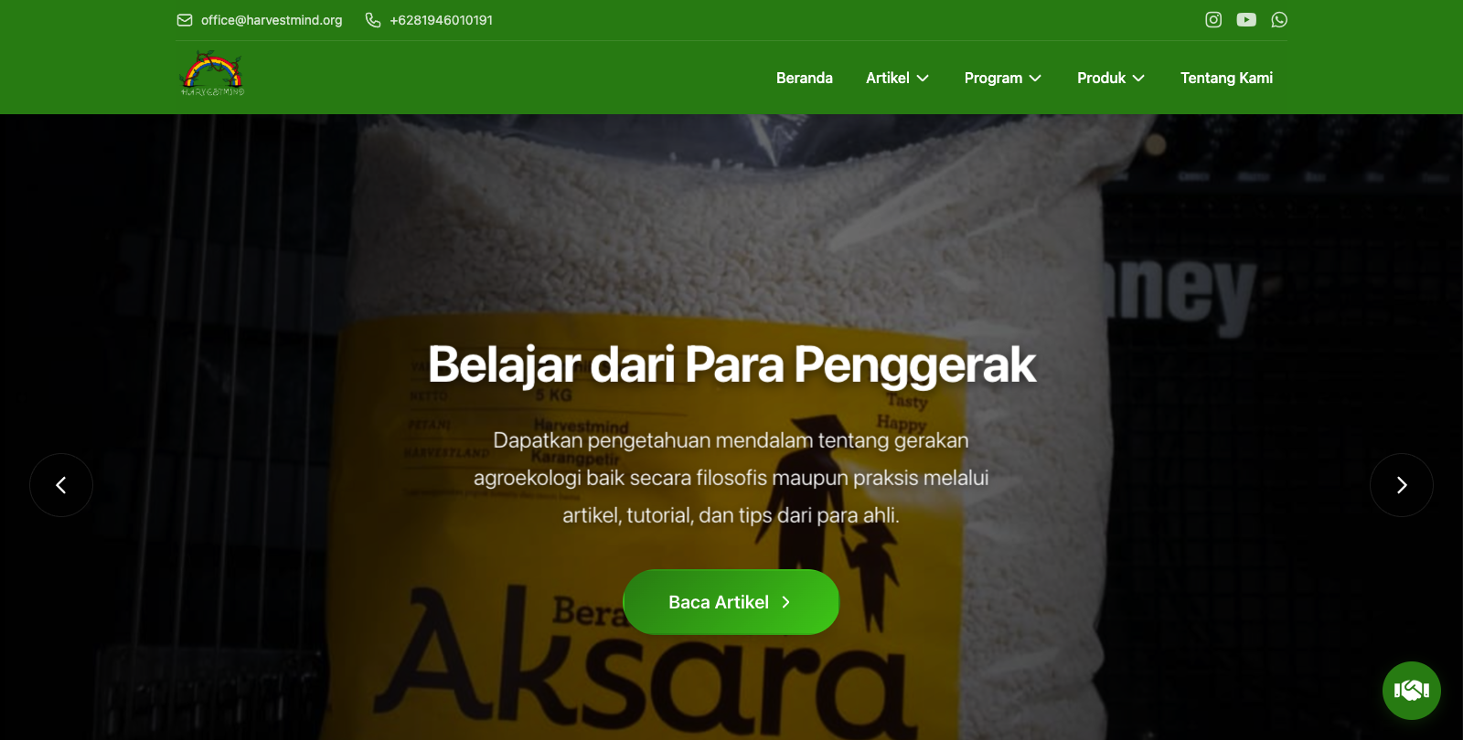 Web Profile Harvestmind